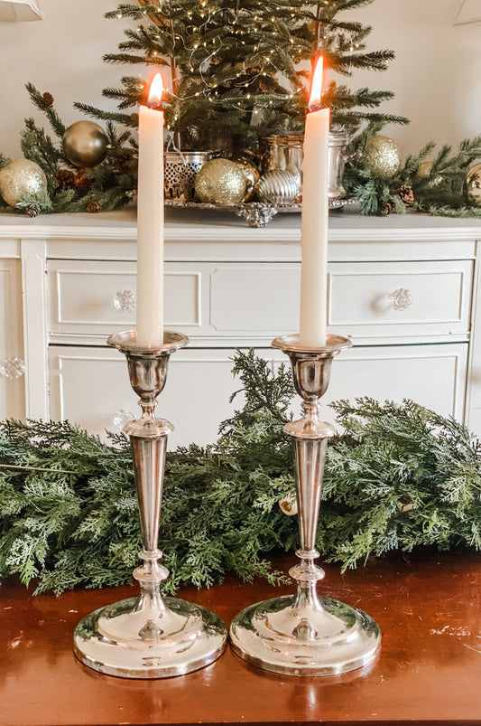 Elegant Antique Candlesticks