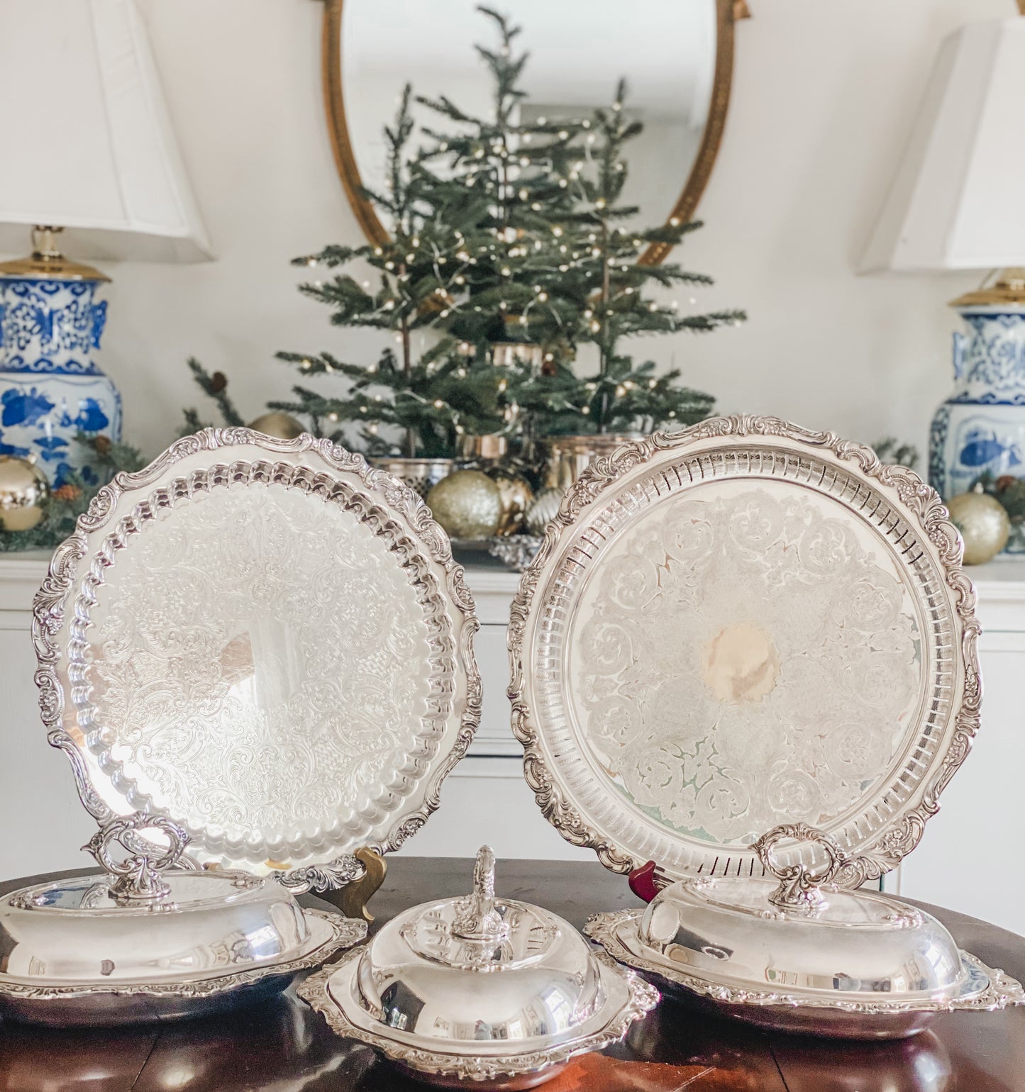 Set of 3 Baroque Vegetable Dishes