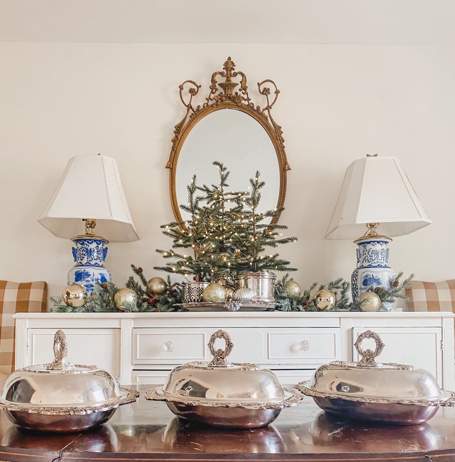 Set of 3 Baroque Vegetable Dishes