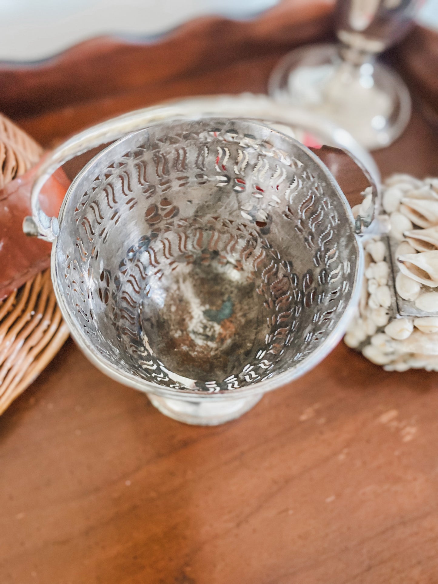 "Old Sheffield Plate" Basket made in 1700's