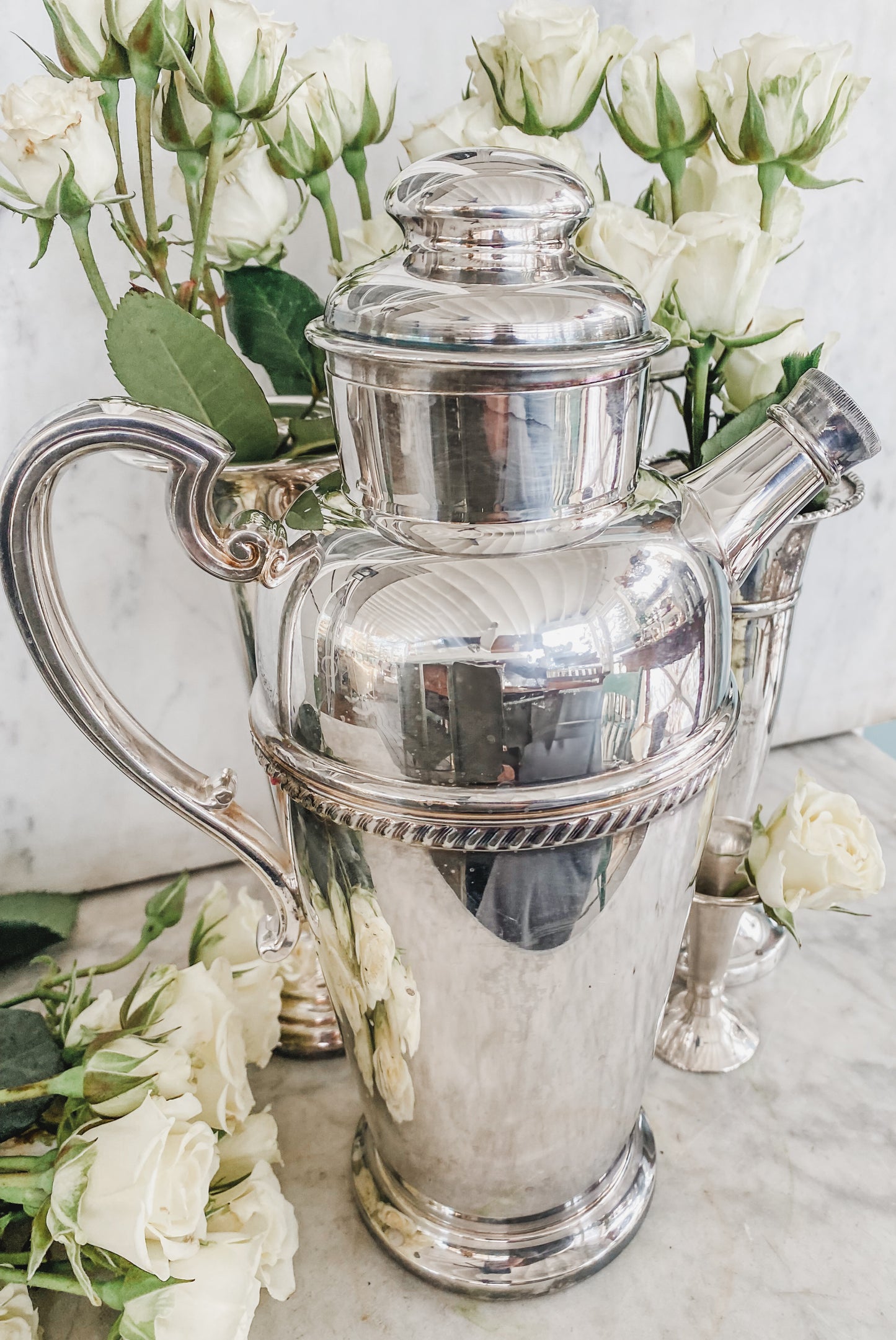 Large Antique Cocktail Shaker