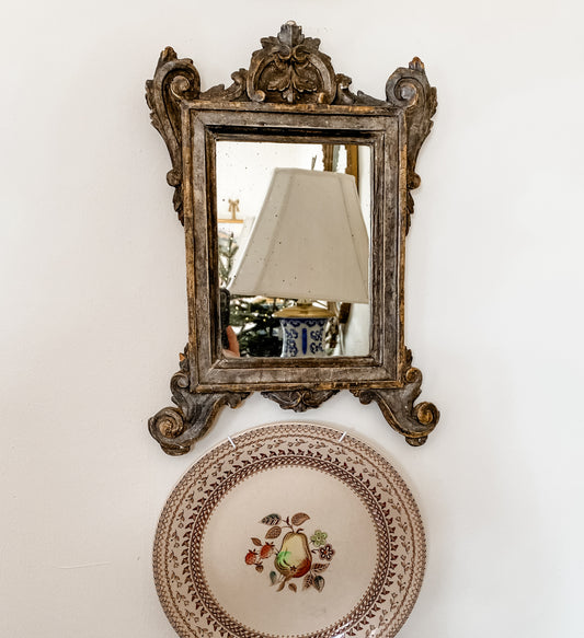 Antique Italian Florentine Carved Mirror