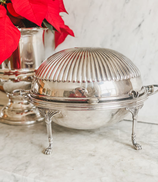 Large Antique Revolving Dome Server