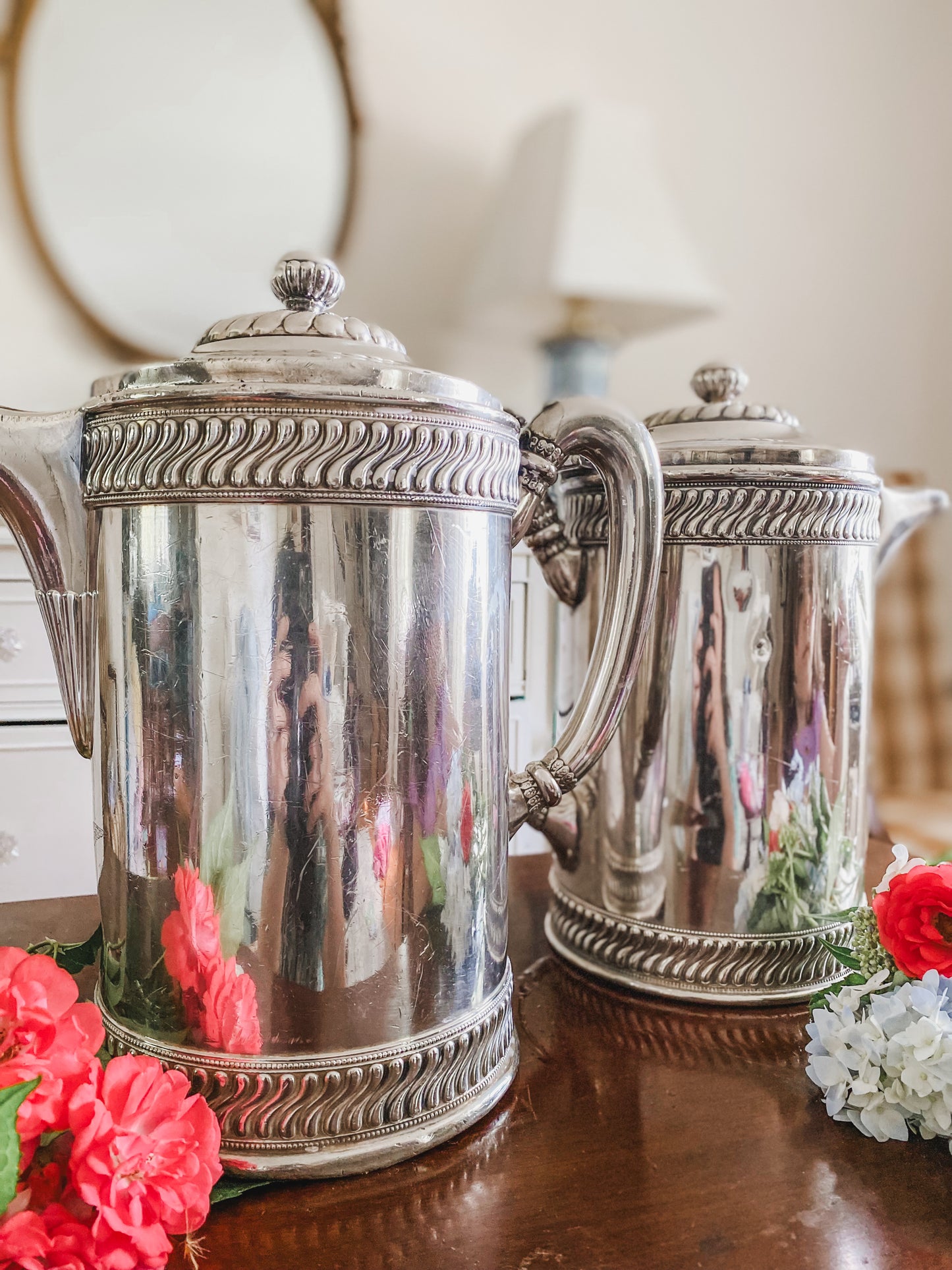 Special Rare Pair of US Navy Antique Pitchers