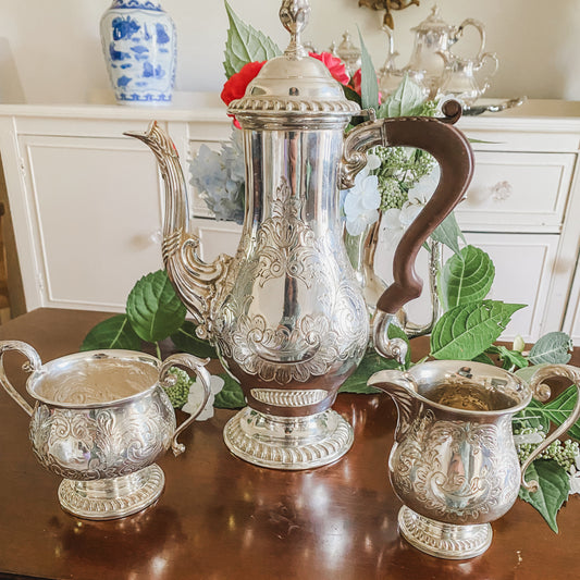 Antique English Tea Set By Barker Brothers