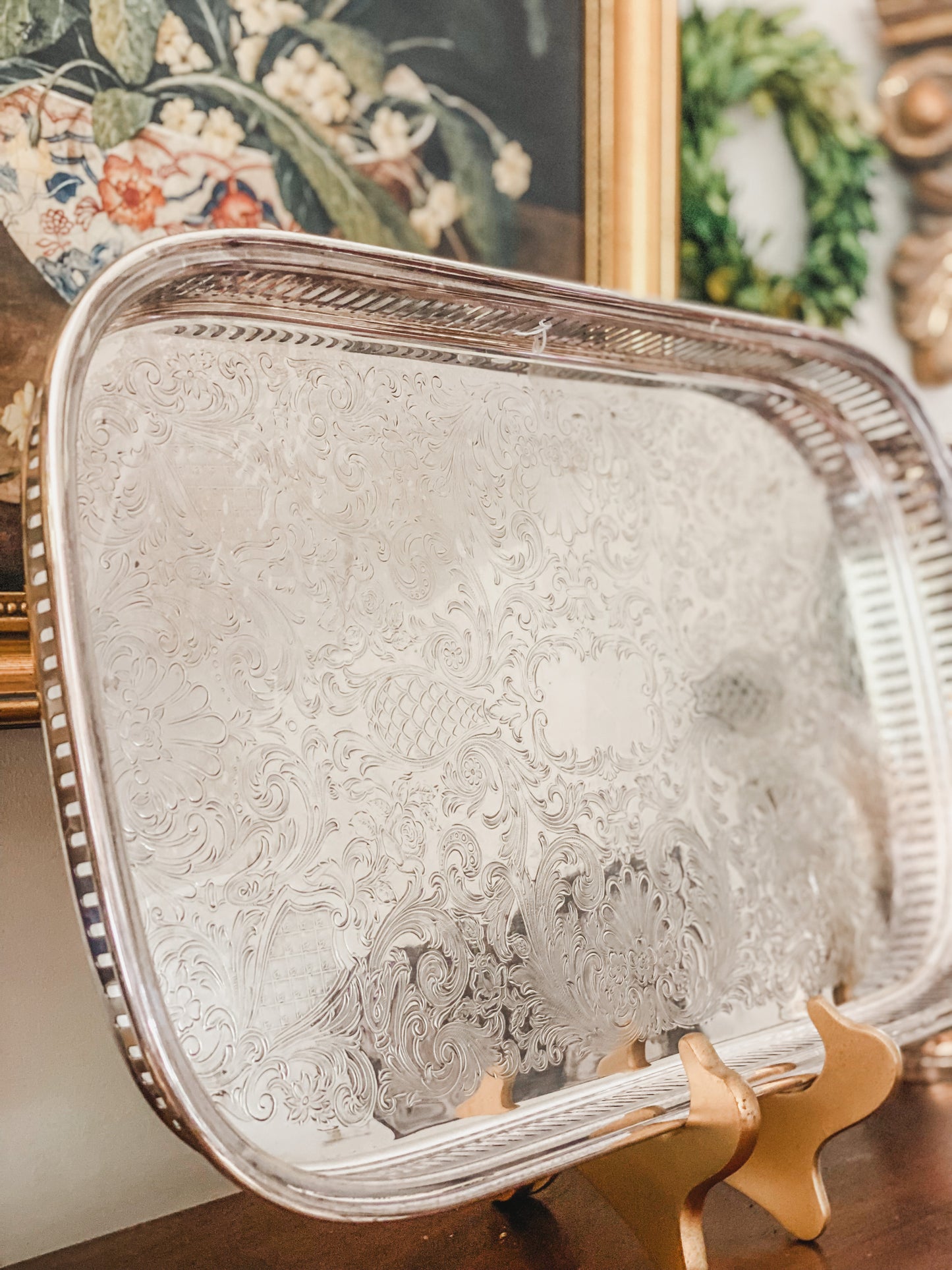 Large Reticulated Gallery Tray